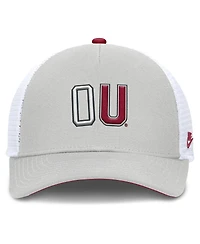 Nike Men's and Women's Gray Oklahoma Sooners 2026 Basketball Refresh 5-Panel Rise Trucker Hat
