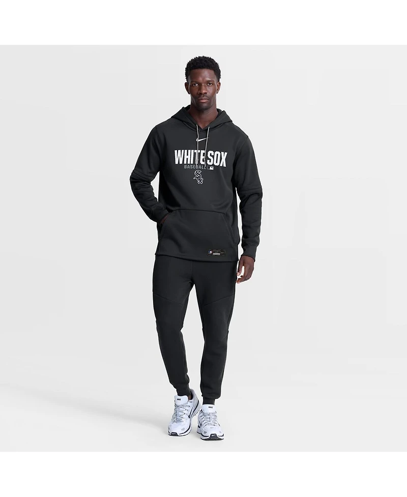Nike Men's Black Chicago White Sox Authentic Collection Therma-fit Hoodie
