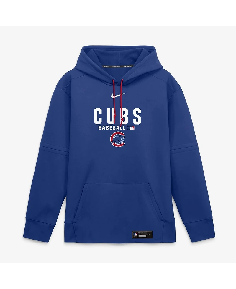Nike Men's Royal Chicago Cubs Authentic Collection Therma-fit Hoodie