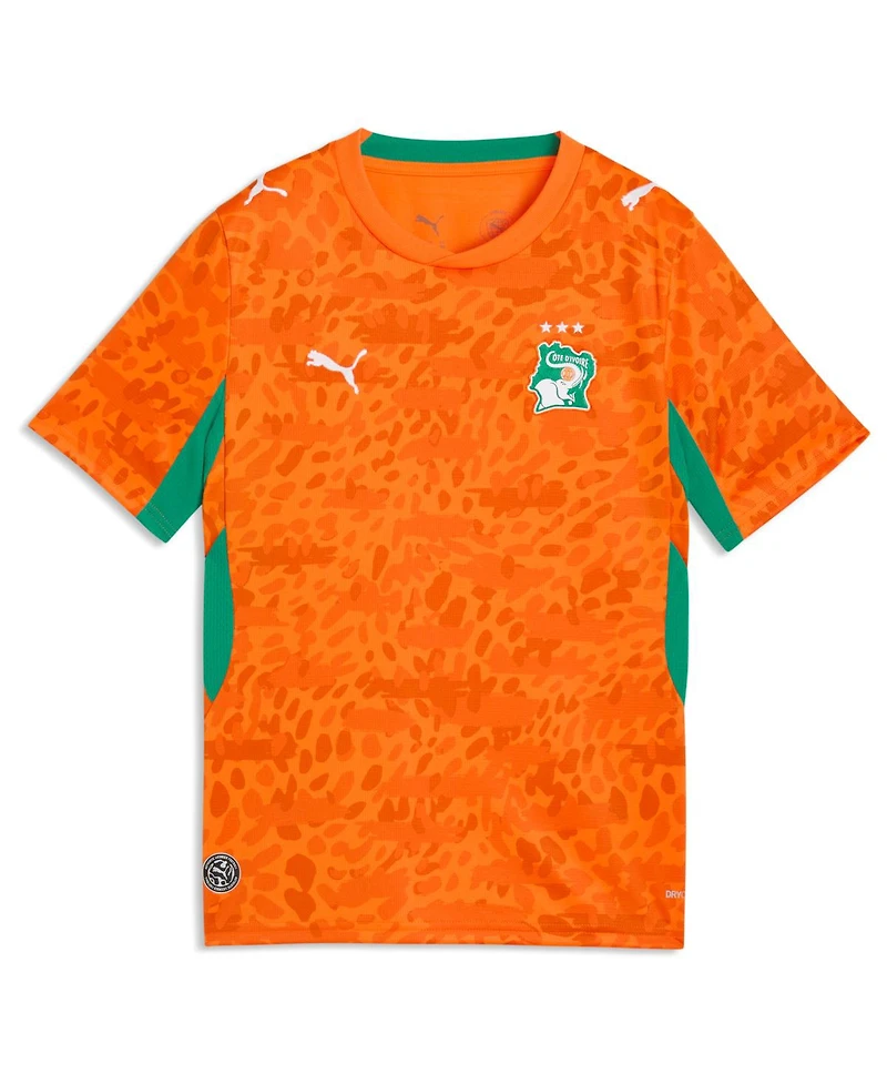 Puma Big Boys and Girls Orange Ivory Coast National Team 2026 Home Replica Jersey
