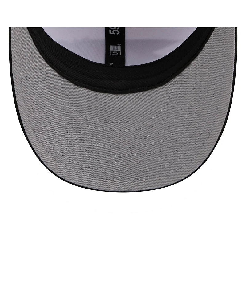 New Era Men's White/Black Baltimore Ravens 2026 Nfl Draft Pre-Curved 59FIFTY Fitted Hat