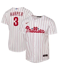Nike Big Boys and Girls Bryce Harper White Philadelphia Phillies Home Replica Player Jersey
