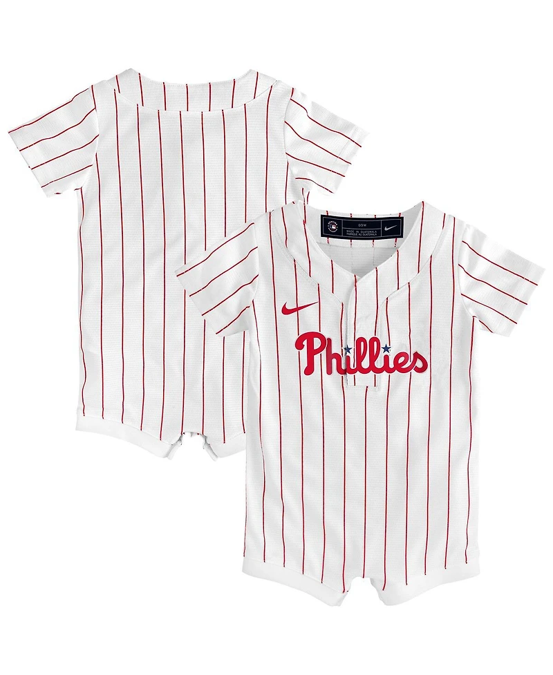 Nike Baby Boys and Girls White Philadelphia Phillies Home Replica Romper Jersey