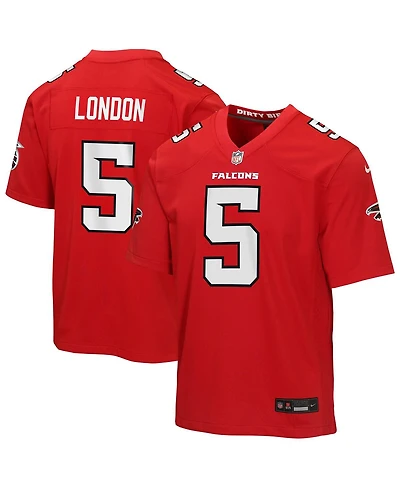 Nike Big Boys and Girls Drake London Red Atlanta Falcons Game Jersey