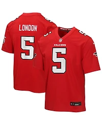 Nike Big Boys and Girls Drake London Red Atlanta Falcons Game Jersey