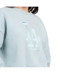 Starter Women's Mint Los Angeles Dodgers Pastels Boxy Fleece Sweatshirt