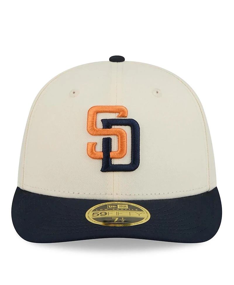 New Era Men's Cream/Obsidian San Diego Padres 2026 City Connect Low Profile 59FIFTY Fitted Hat