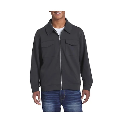 dkny Men's Empire Knit Zip-Up Jacket