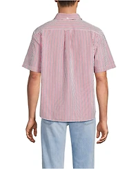 Lands' End Men's Short Sleeve Seersucker Shirt