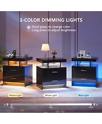 Vlsrka Ashten 2 - Drawer Nightstand