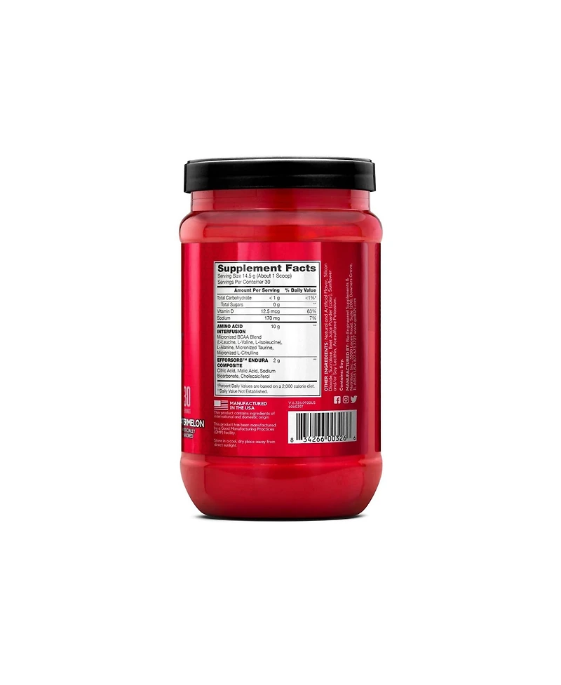 Bsn Amino X Muscle Recovery and Endurance Powder with BCAAs, 10 Grams of Amino Acids, Keto Friendly, Caffeine Free, Flavor: Watermelon, 30 servings