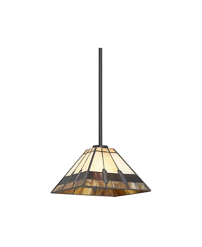 Robert Louis Tiffany Estele Wide Art Glass Mini Pendant Light