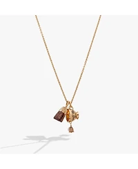 Alex and Ani Spill the Tea' Cup and Tea Bag Charm Pendant Necklace