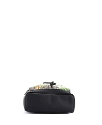 Pre-Owned Gucci Buckle Backpack Blooms Print Gg Coated Canvas and Leather
