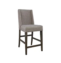 Liberty Furniture Industries, Inc Double Bridge Upholstered Counter Chair (Rta)-Set of 2 in Dark Chestnut
