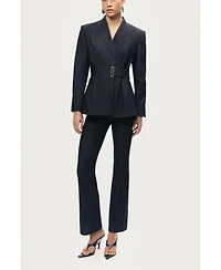 Nocturne Women's High-Rise Tailored Straight-Leg Pants