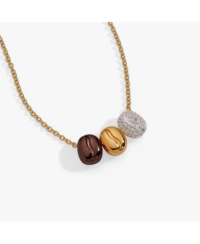 Alex and Ani Coffee Bean 'Happiness, Wealth, Health' Engraved Pendant Necklace