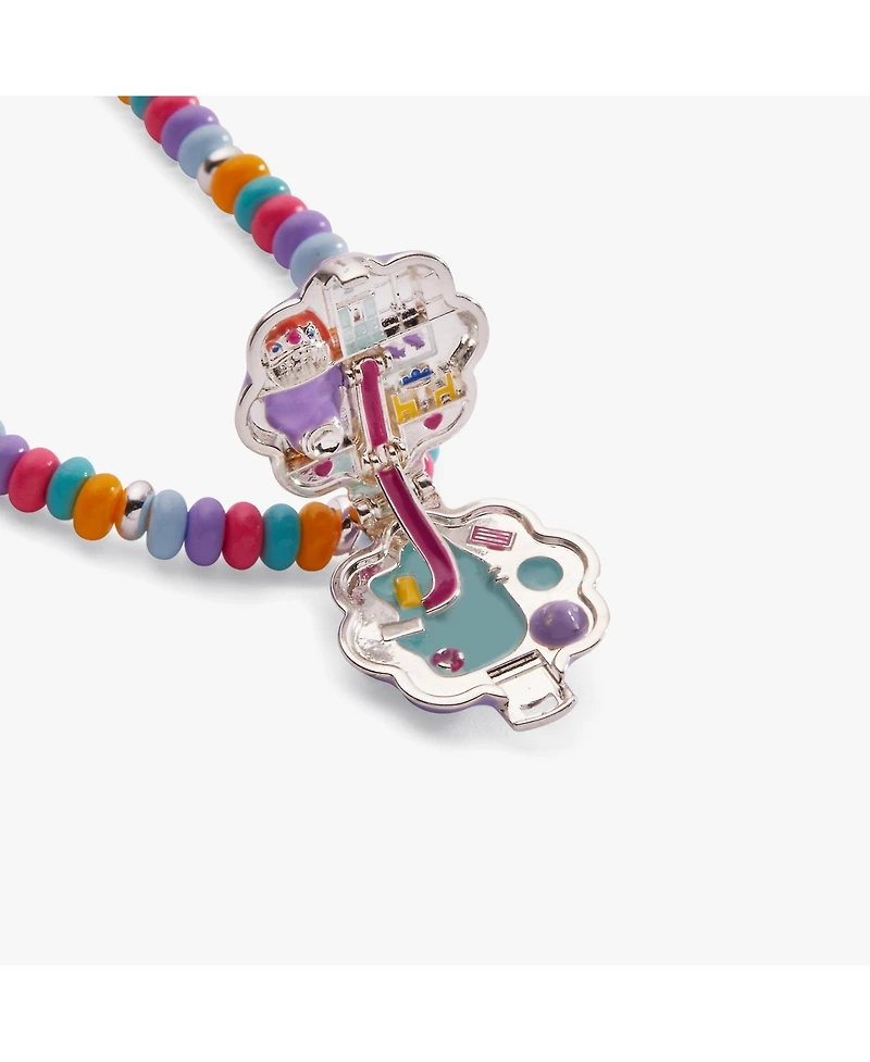 Alex and Ani Polly Pocket Limited Edition Pool Party Beaded Locket Necklace