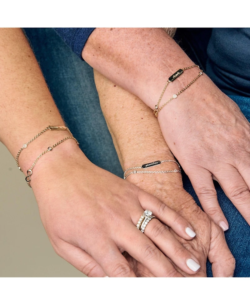 Alex and Ani Grandma Infinity Chain Double Strand Bracelet