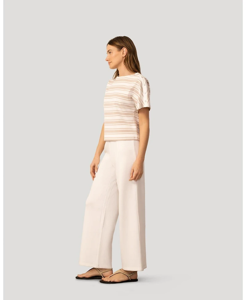 Cable & Gauge Women's Striped Modal Dolman Tee