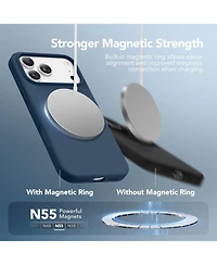 Gonez Magnetic for iPhone 17 Pro Max Case, Compatible with MagSafe, Liquid Silicone Anti-Scratch Shockproof Protective Phone Case
