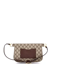 Pre-Owned Gucci Blondie Flap Pocket Belt Bag Gg Coated Canvas