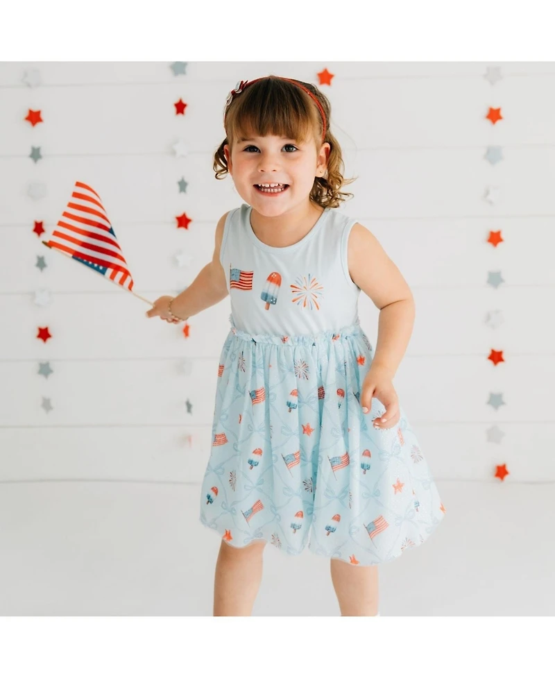 Sweet Wink Toddler Girls Patriotic Trellis Tank Tutu Dress