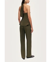 Nocturne Women's Straight-Leg Tailored Pants