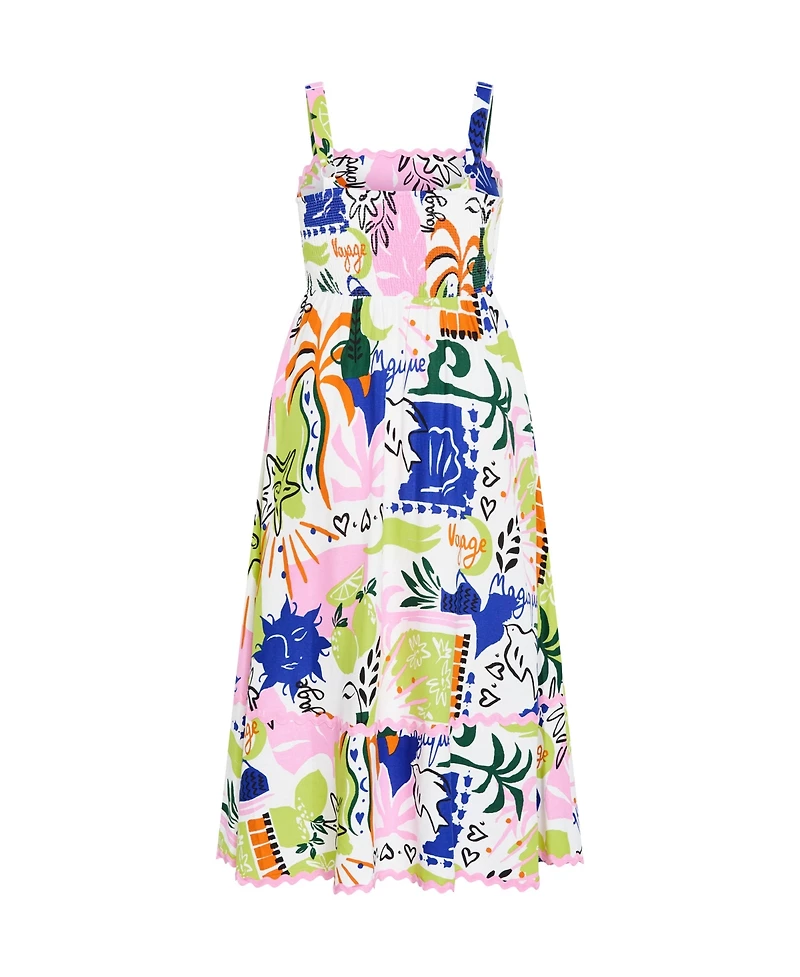 City Chic Women's Shani Print Maxi Dress