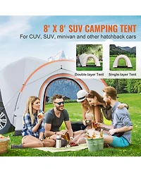 Mecale 8x8 Ft Suv Camping Tent for 6-8 Person Waterproof PU2000