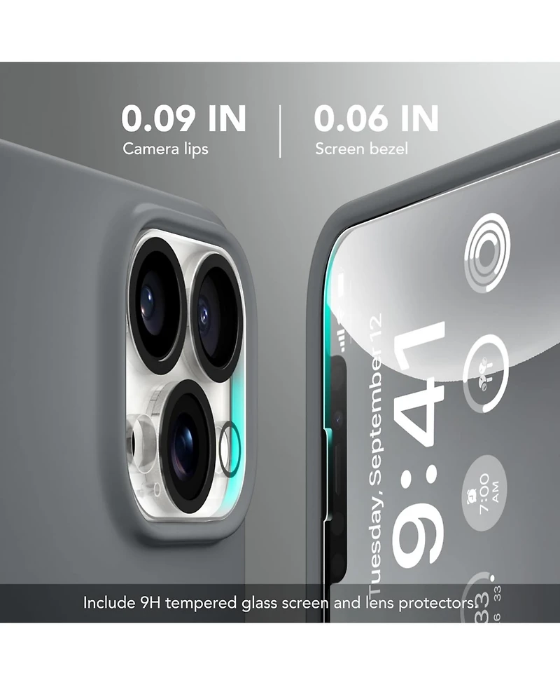 Gonez Magnetic for iPhone 13 Pro Max Case, Compatible with MagSafe, Silicone Shockproof Anti-Scratch Protective Phone Case