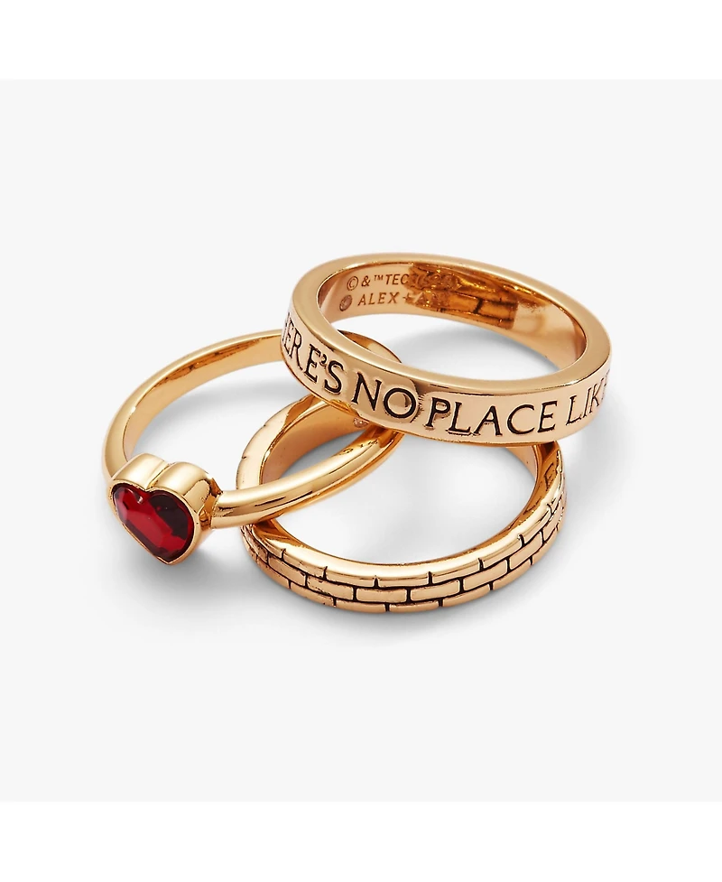 Alex and Ani The Wizard of Oz "There's No Place Like Home" Ring Set of 3