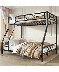 gaomon Bunk Bed Heavy Duty Metal with Ladder and Safety Rails, No Box Spring Required