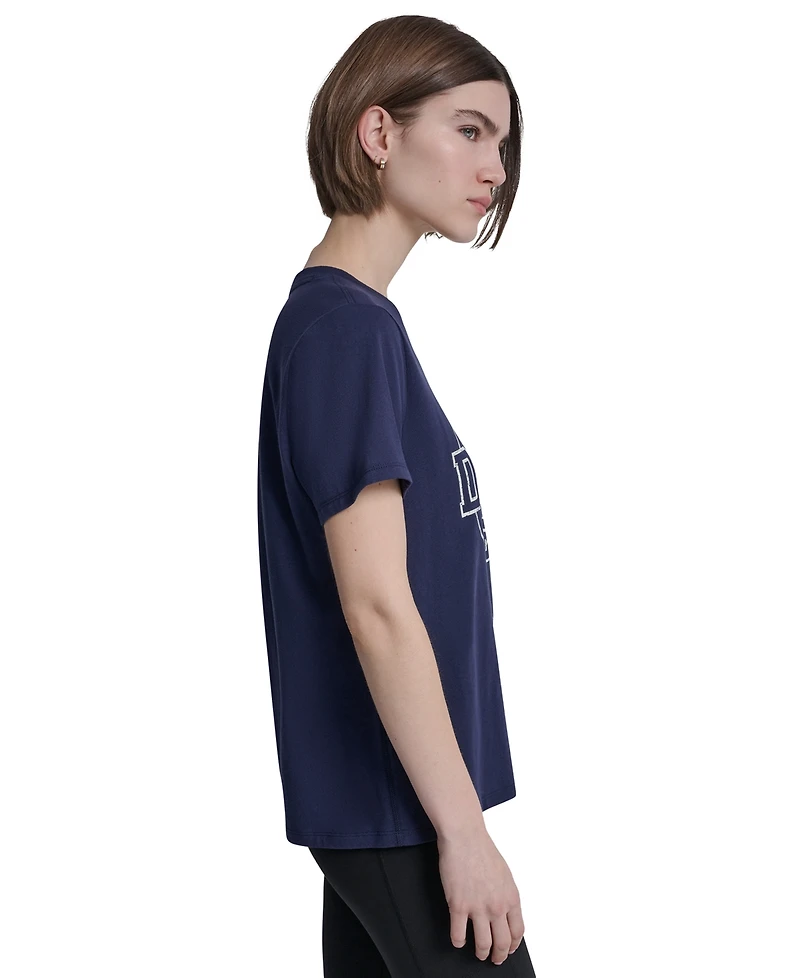 Dkny Sport Women's Collegiate Medallion Logo T-Shirt
