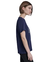 Dkny Sport Women's Collegiate Medallion Logo T-Shirt
