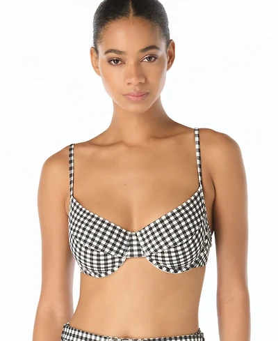 Michael Kors Women's V-Neck Underwire Bikini Top