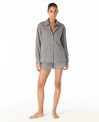 Michael Kors Women's Button-Down Swim Cover Up Shirt
