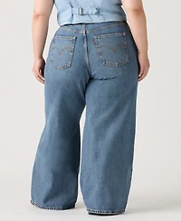 Levi's Plus Mid-Rise Wide-Leg Baggy Jeans