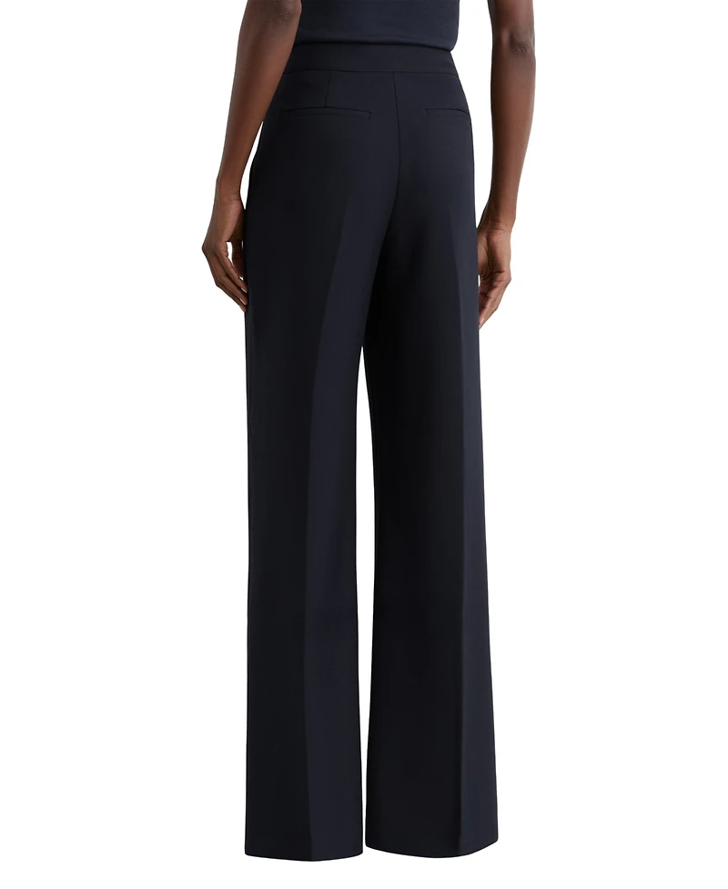 Reiss Women's Carley Wide-Leg Button-Detail Pants