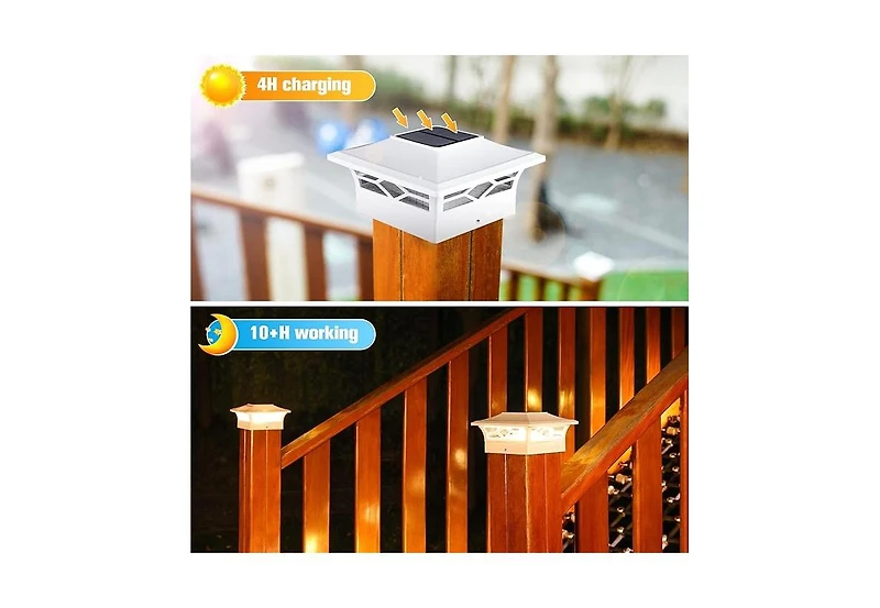 Solar Post Cap Lights: 6