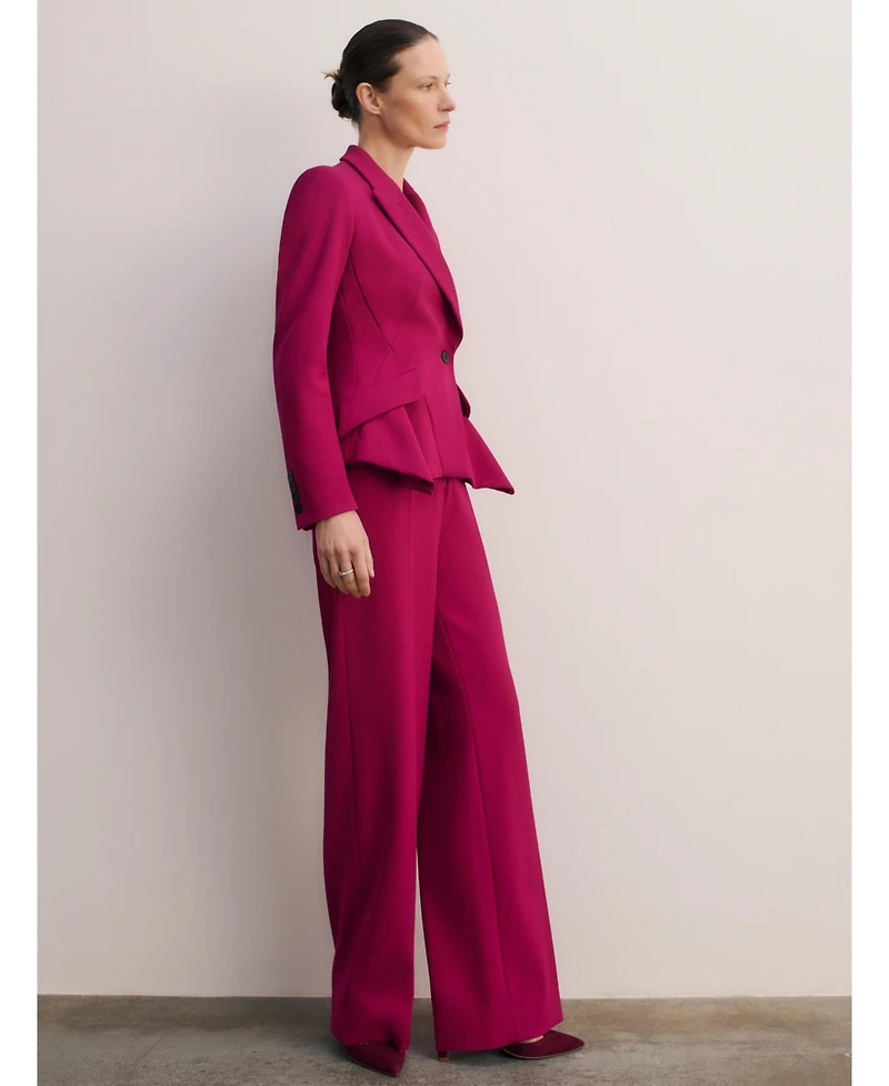 The Fold Women's Merida Sculpt Stretch Crepe Blazer