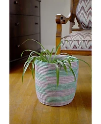 African Modern African Modern Herringbone Bath Bin Basket