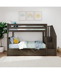 Max & Lily Twin over Staircase Bunk with Trundle