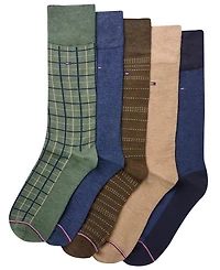 Tommy Hilfiger Men's Dress Crew Socks, 5-Pack