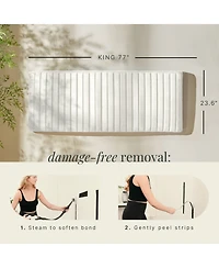 Nestl Velvet Headboard, wall mounted, peel and stick, easy assemble