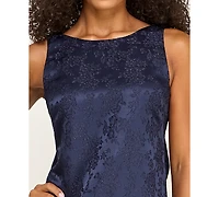 Seni & Cade Women's Polyester-Blend Back Bow A-Line Dress