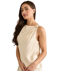 Muse Women's Asymmetric Neck Tank Top