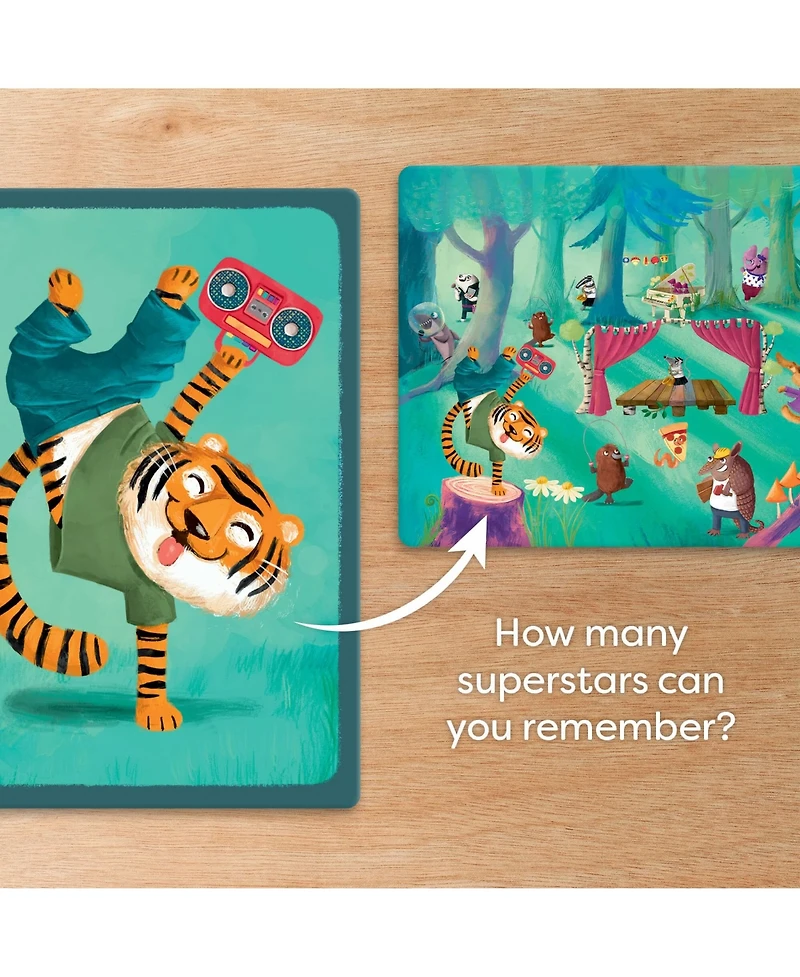 Haba Forest Festival Memory Game: Matching and Observation Family Games for Kids and Adults, Animal Rockstar Theme for Ages 4 and Up