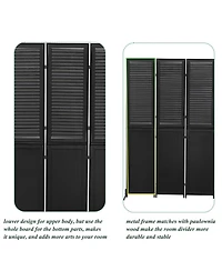 Rainsken 6Ft Tall Room Divider 3 Panel, Natural Wood Folding Privacy Screen, Freestanding Room Partition for Home and Office, Easy Assembly Room