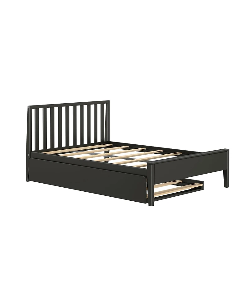 Max & Lily Scandinavian Full-Size Bed with Twin-Size Trundle